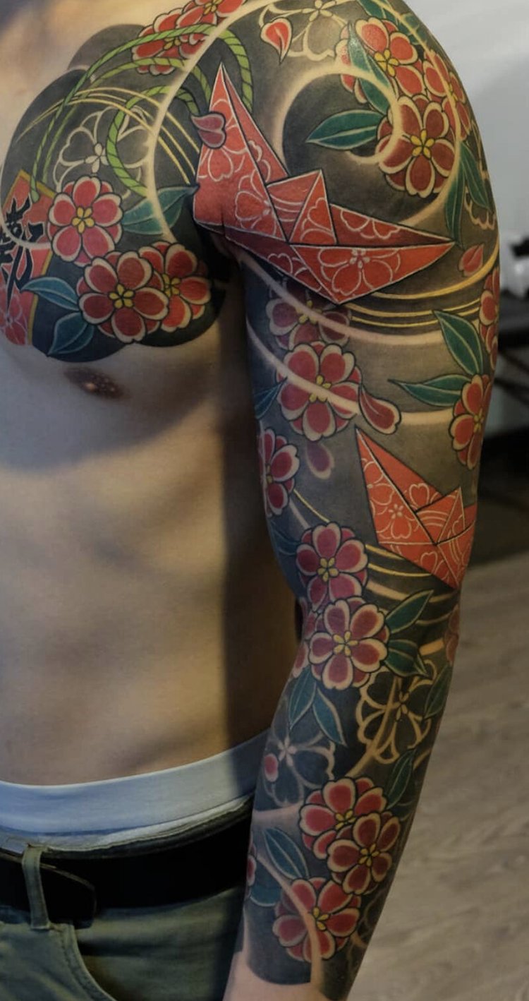 Japanese left shoulder